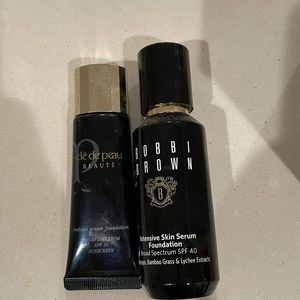 Bundle foundations (Bobbi browns and Cle De Peau)